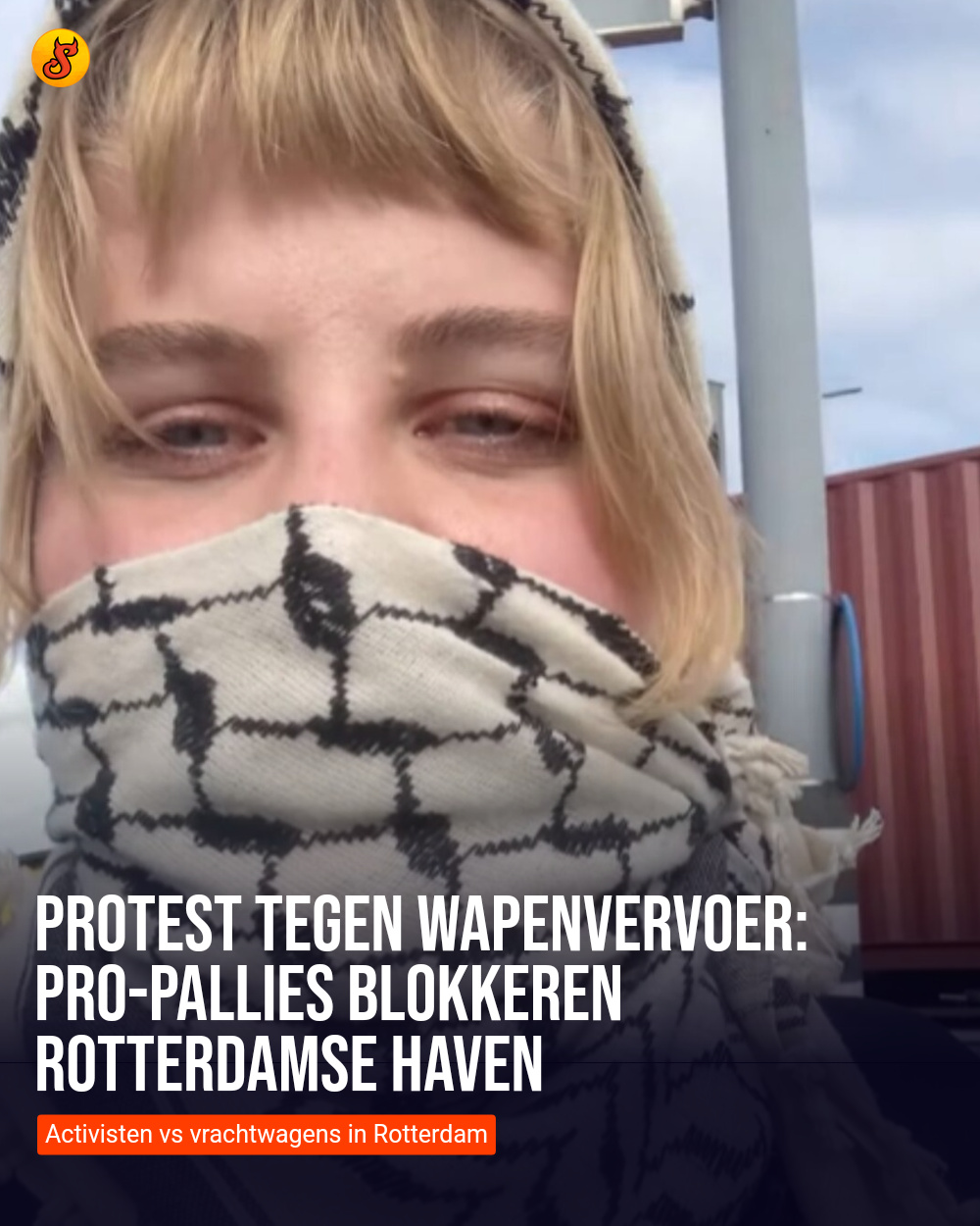Protest tegen wapenvervoer: Pro-Pallies blokkeren Rotterdamse haven