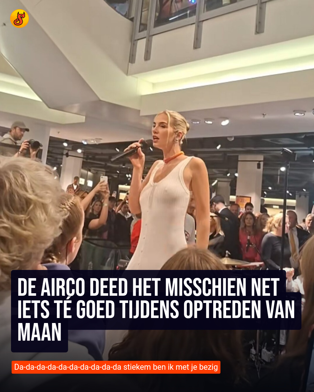 De airco deed het misschien net iets té goed tijdens optreden van Maan