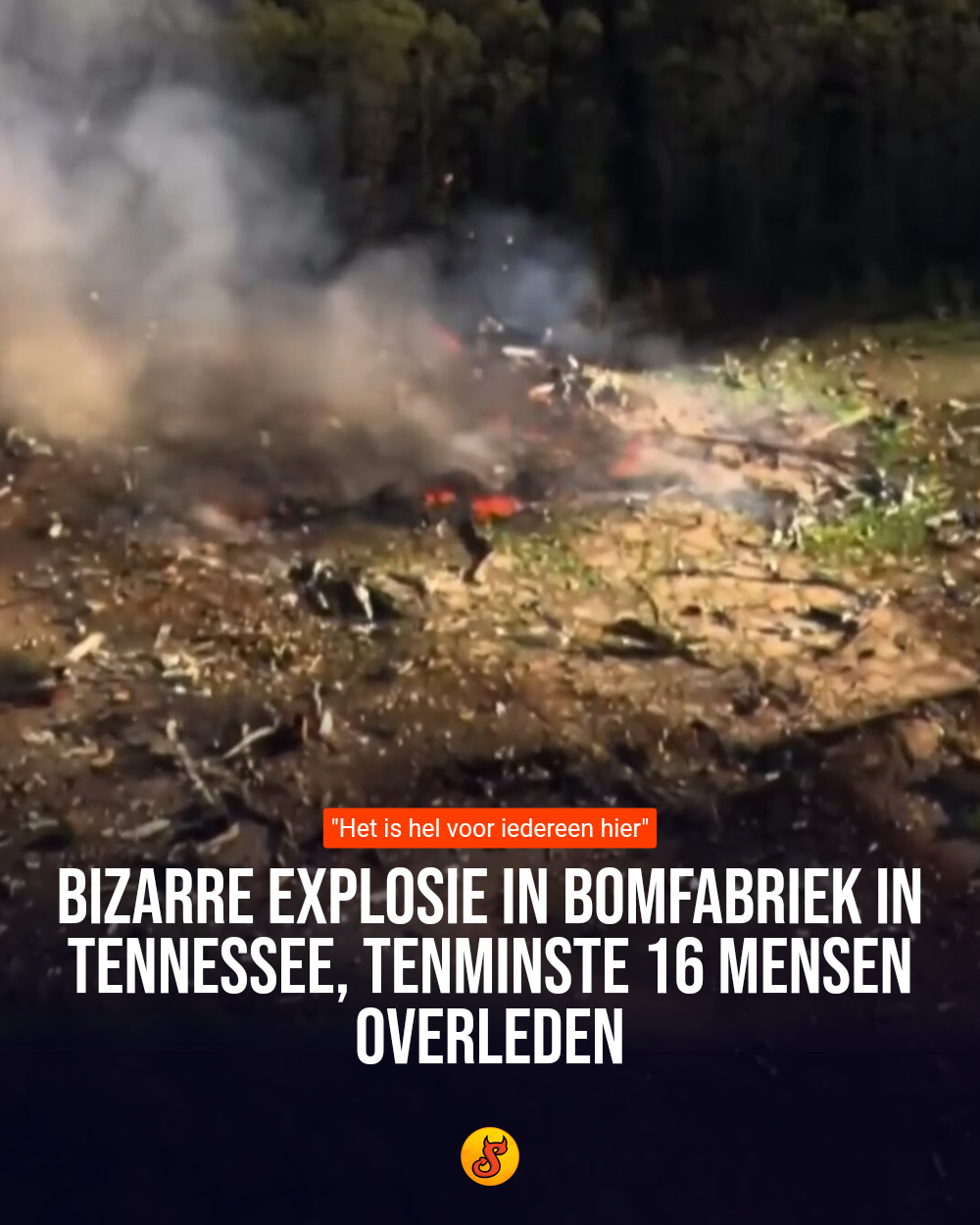 Bizarre explosie in bomfabriek in Tennessee, tenminste 16 mensen overleden