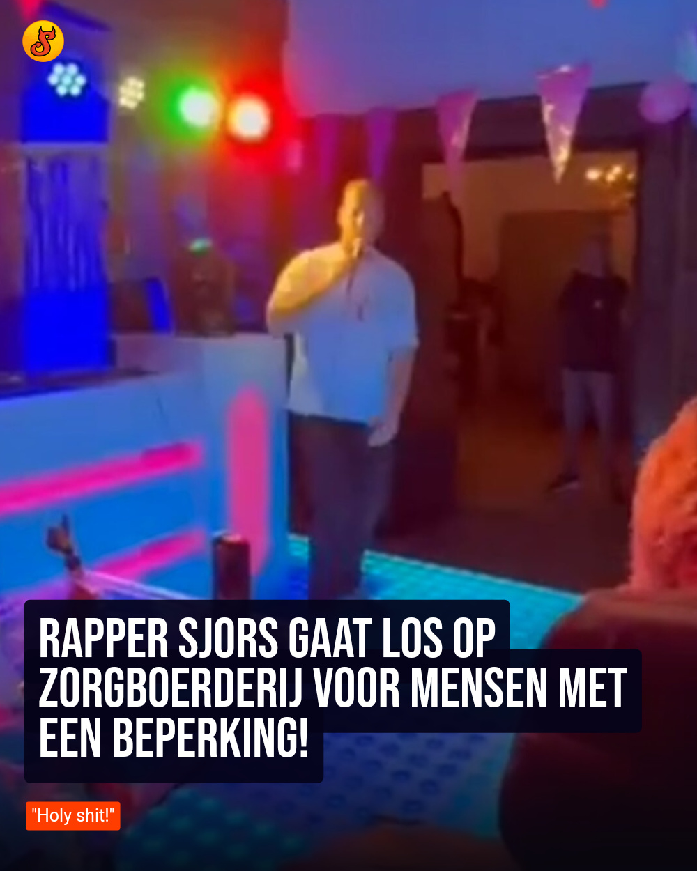 Rapper Sjors gaat los op zorgboerderij voor mensen met een beperking!