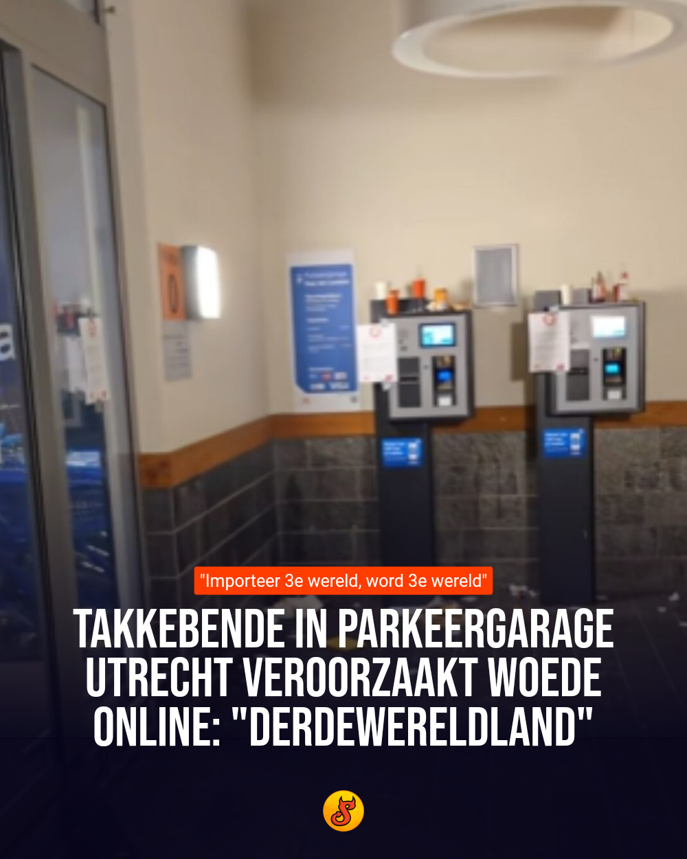 Takkebende in parkeergarage Utrecht veroorzaakt woede online: "Derdewereldland"