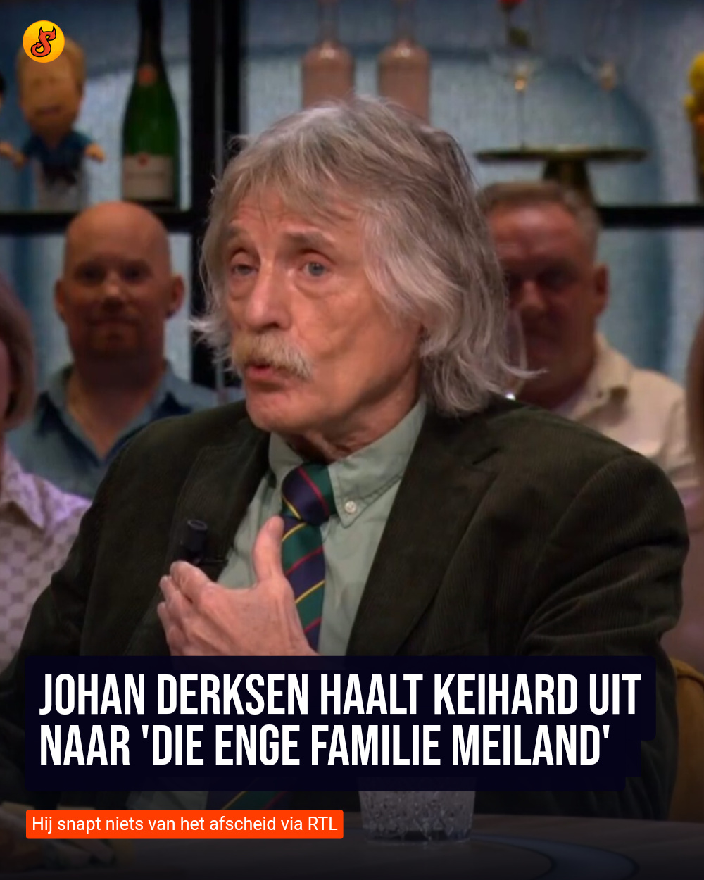 Johan Derksen haalt keihard uit naar 'die enge familie Meiland'