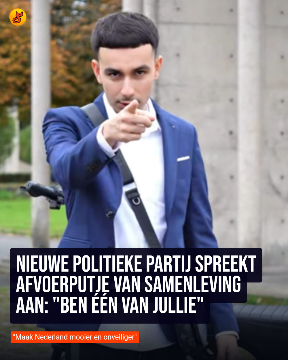 Nieuwe politieke partij spreekt afvoerputje van samenleving aan: "Ben één van jullie"