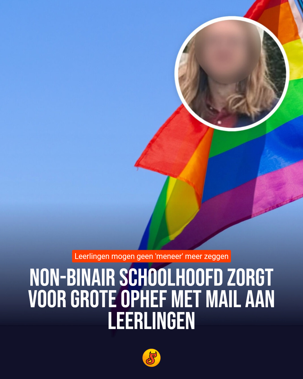 Non-binair schoolhoofd zorgt voor grote ophef met mail aan leerlingen