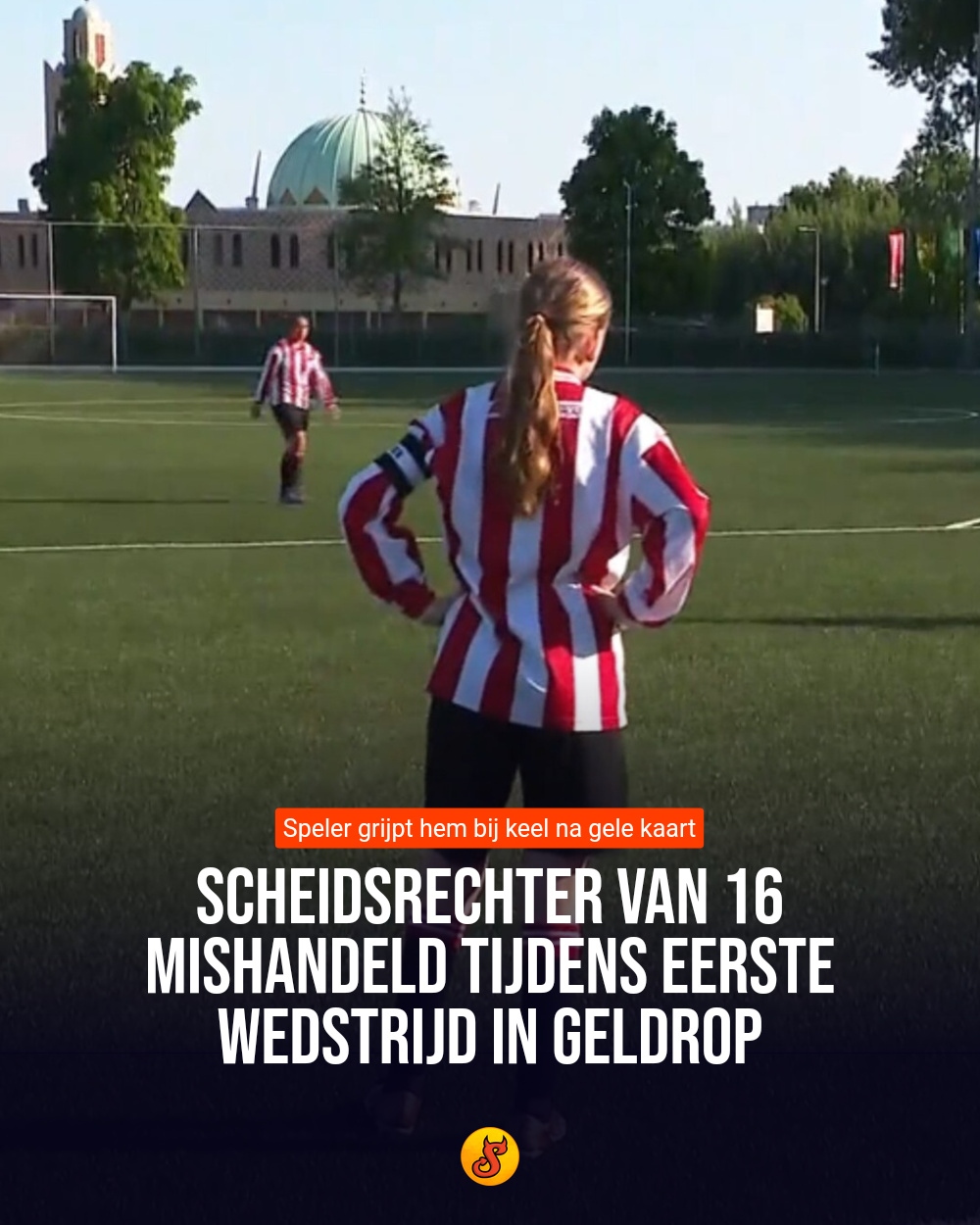 Scheidsrechter van 16 mishandeld tijdens eerste wedstrijd in Geldrop
