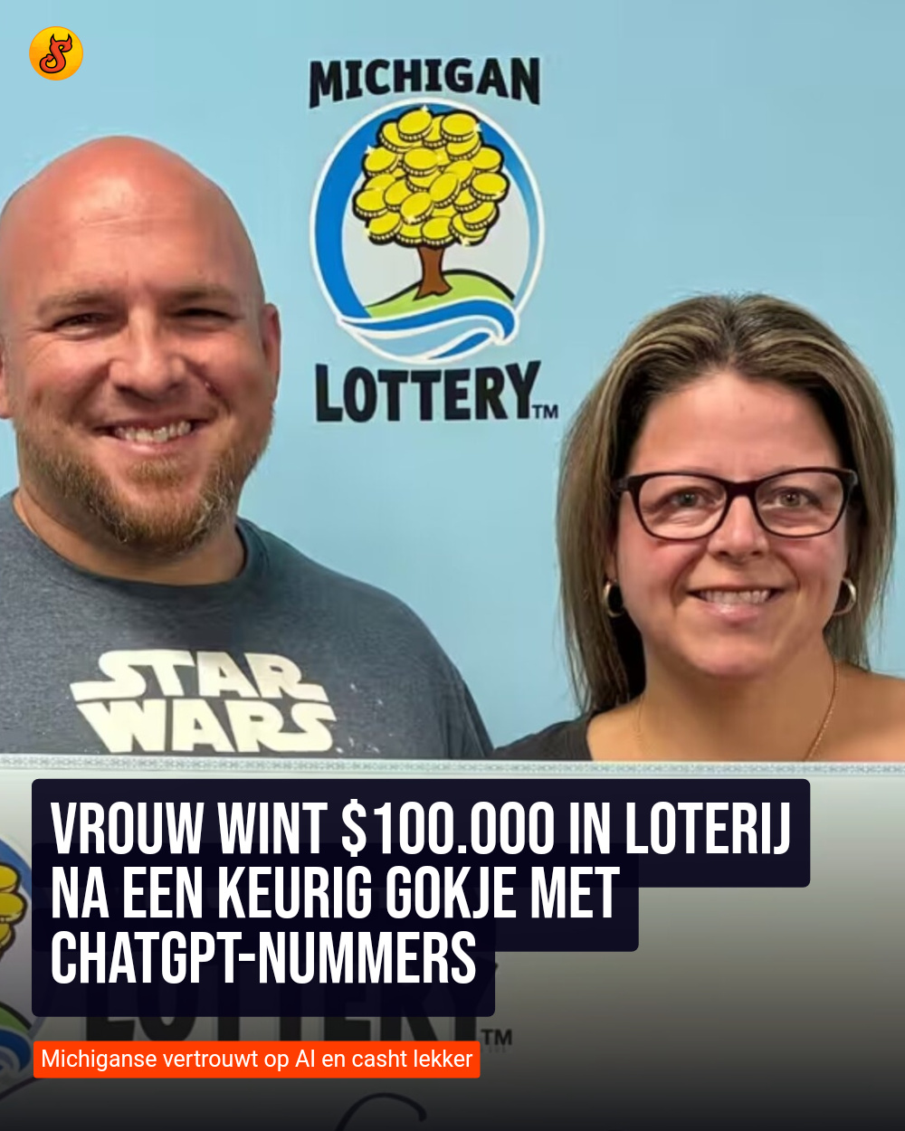 Vrouw wint $100.000 in loterij na een keurig gokje met ChatGPT-nummers