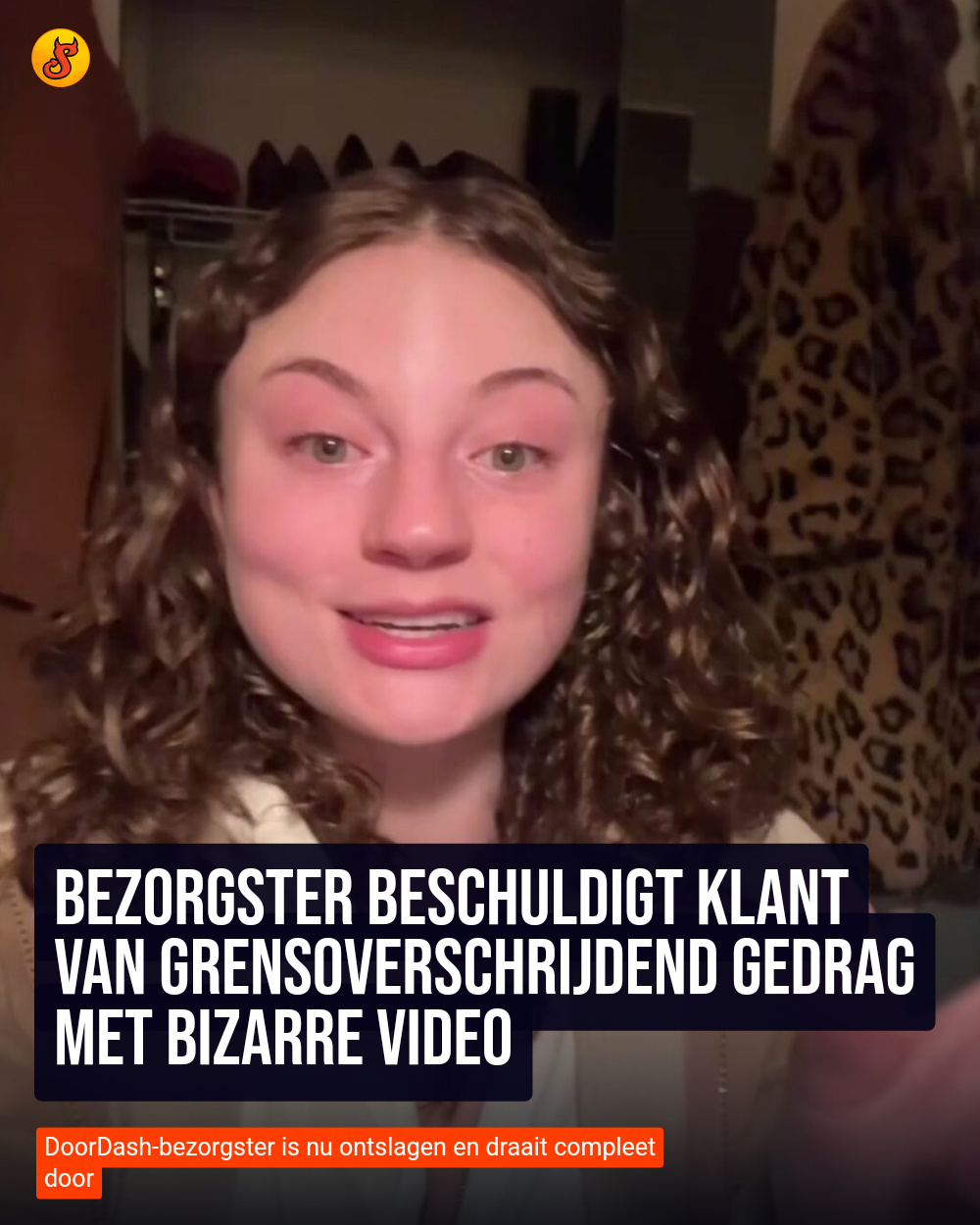 Bezorgster beschuldigt klant van grensoverschrijdend gedrag met bizarre video