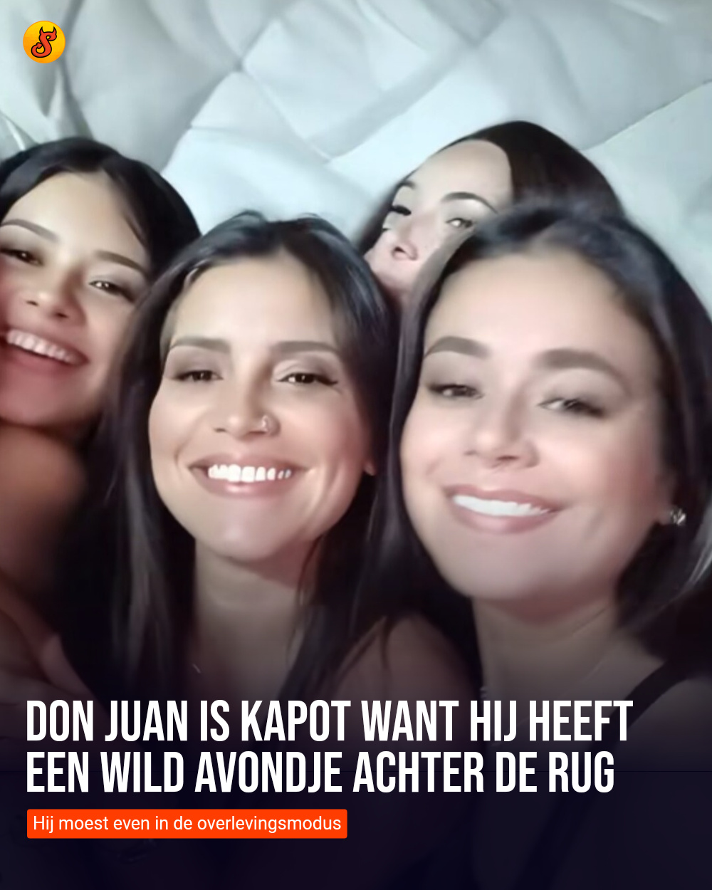 Don Juan is kapot want hij heeft een wild avondje achter de rug