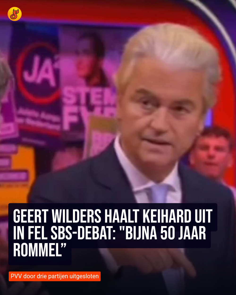 Geert Wilders haalt keihard uit in fel SBS-debat: "Bijna 50 jaar rommel”