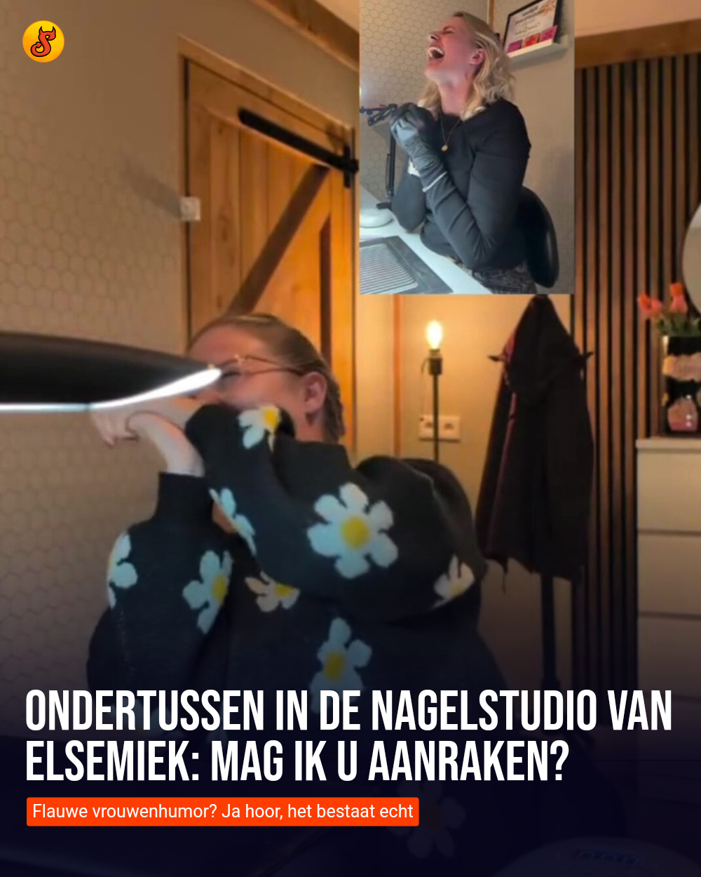 Ondertussen in de nagelstudio van Elsemiek: Mag ik u aanraken?