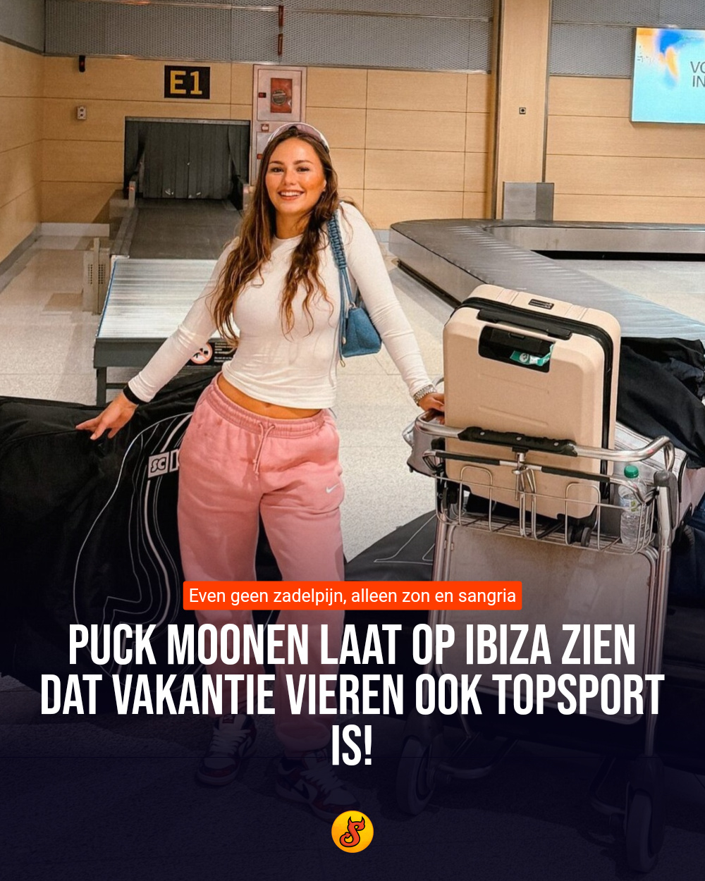 Puck Moonen laat op Ibiza zien dat vakantie vieren ook topsport is!