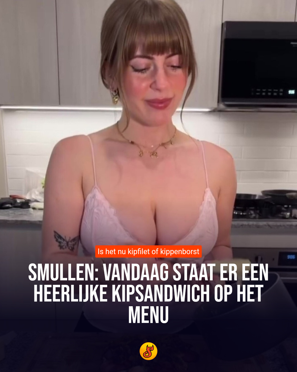 Smullen: Vandaag staat er een heerlijke kipsandwich op het menu
