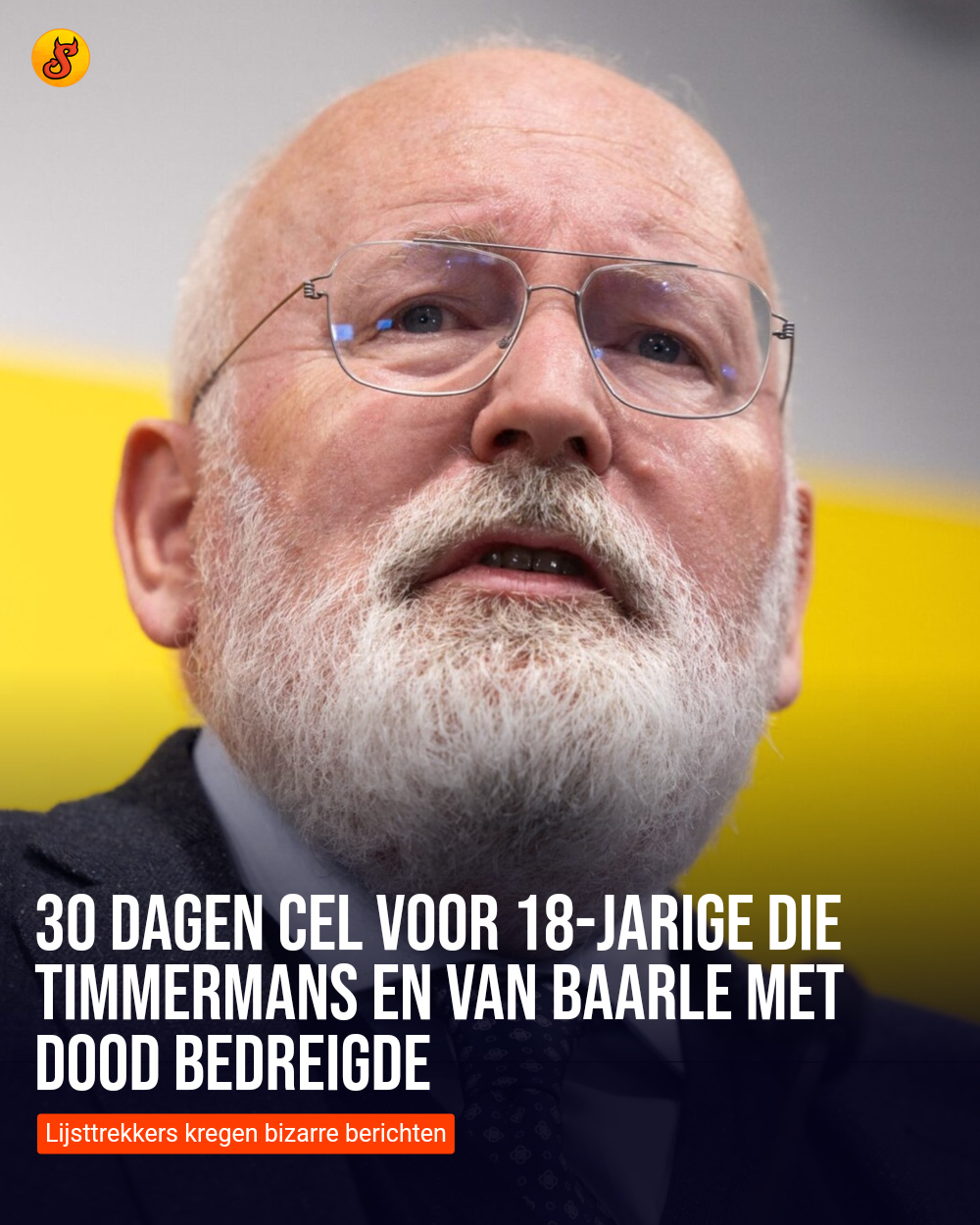 30 dagen cel voor 18-jarige die Timmermans en Van Baarle met dood bedreigde