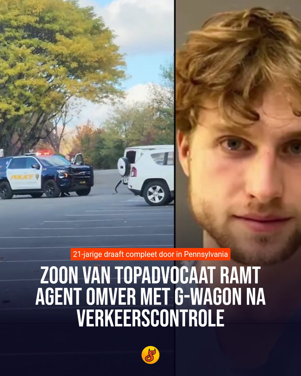 Zoon van topadvocaat ramt agent omver met G-Wagon na verkeerscontrole