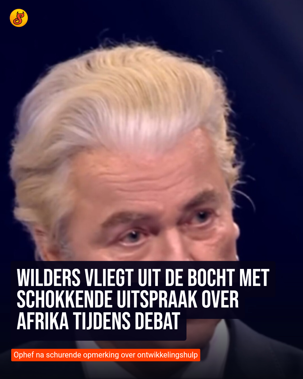 Wilders vliegt uit de bocht met schokkende uitspraak over Afrika tijdens debat
