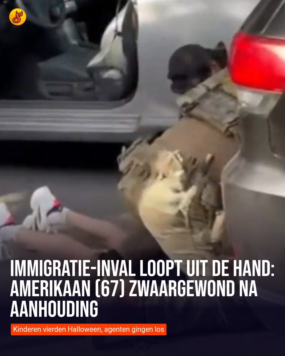 Immigratie-inval loopt uit de hand: Amerikaan (67) zwaargewond na aanhouding