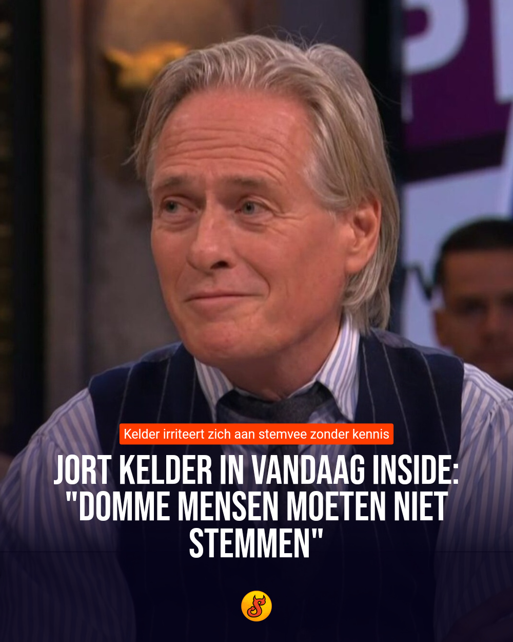 Jort Kelder in Vandaag Inside: "Domme mensen moeten niet stemmen"