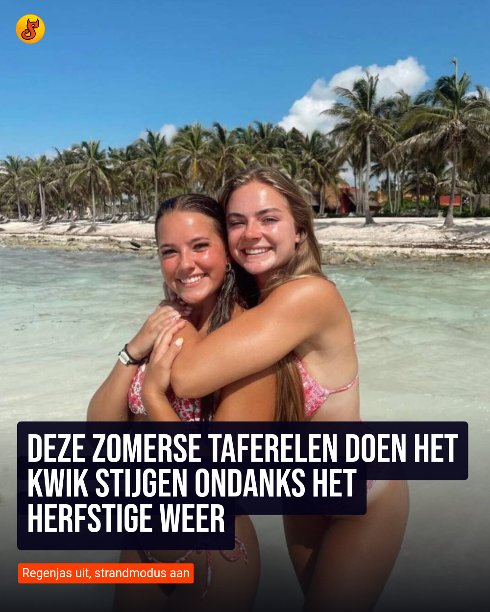 Deze zomerse taferelen doen het kwik stijgen ondanks het herfstige weer