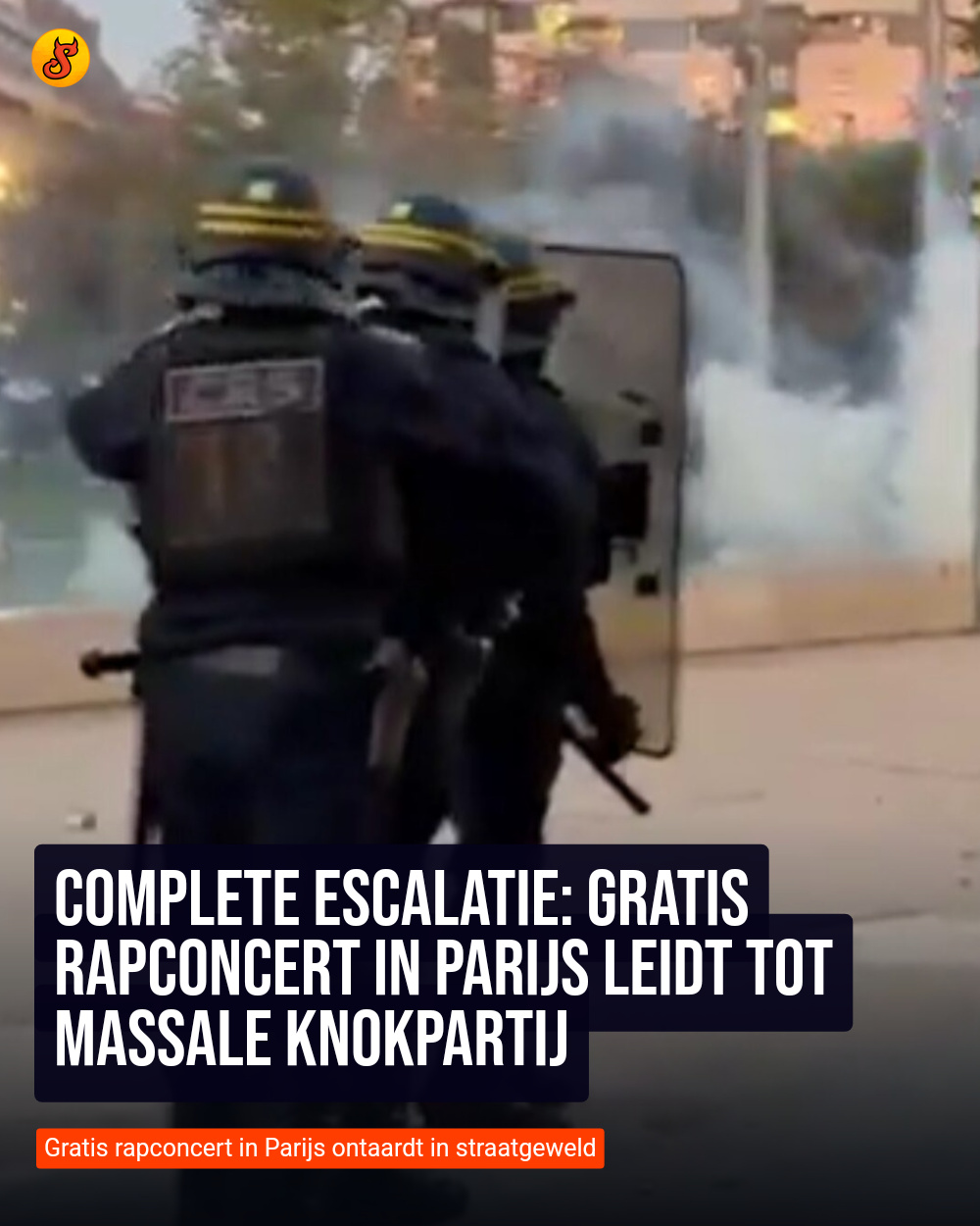 Complete escalatie: Gratis rapconcert in Parijs leidt tot massale knokpartij