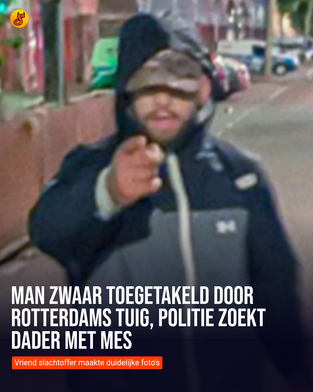 Man zwaar toegetakeld door Rotterdams tuig, politie zoekt dader met mes