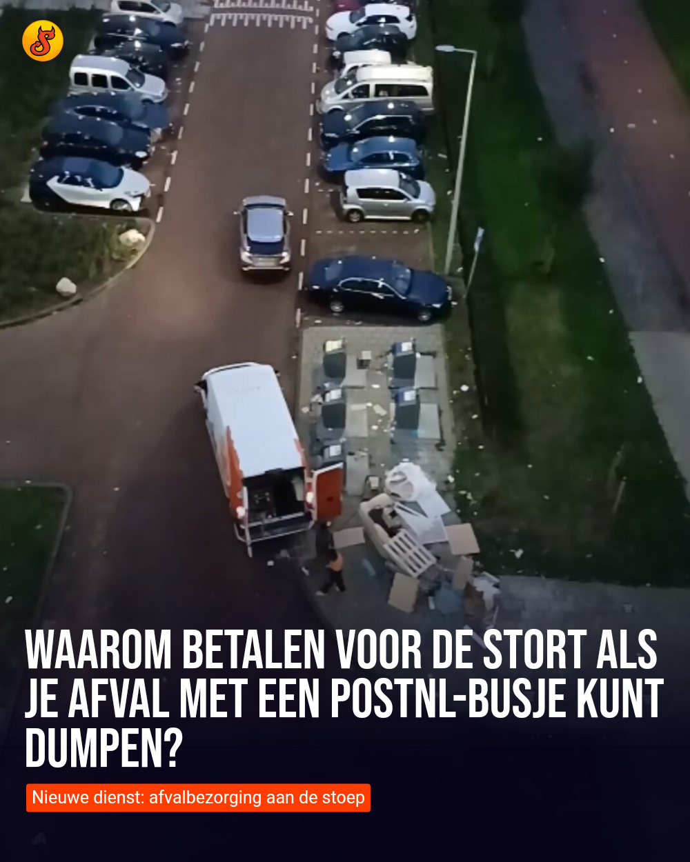 Waarom betalen voor de stort als je afval met een PostNL-busje kunt dumpen?