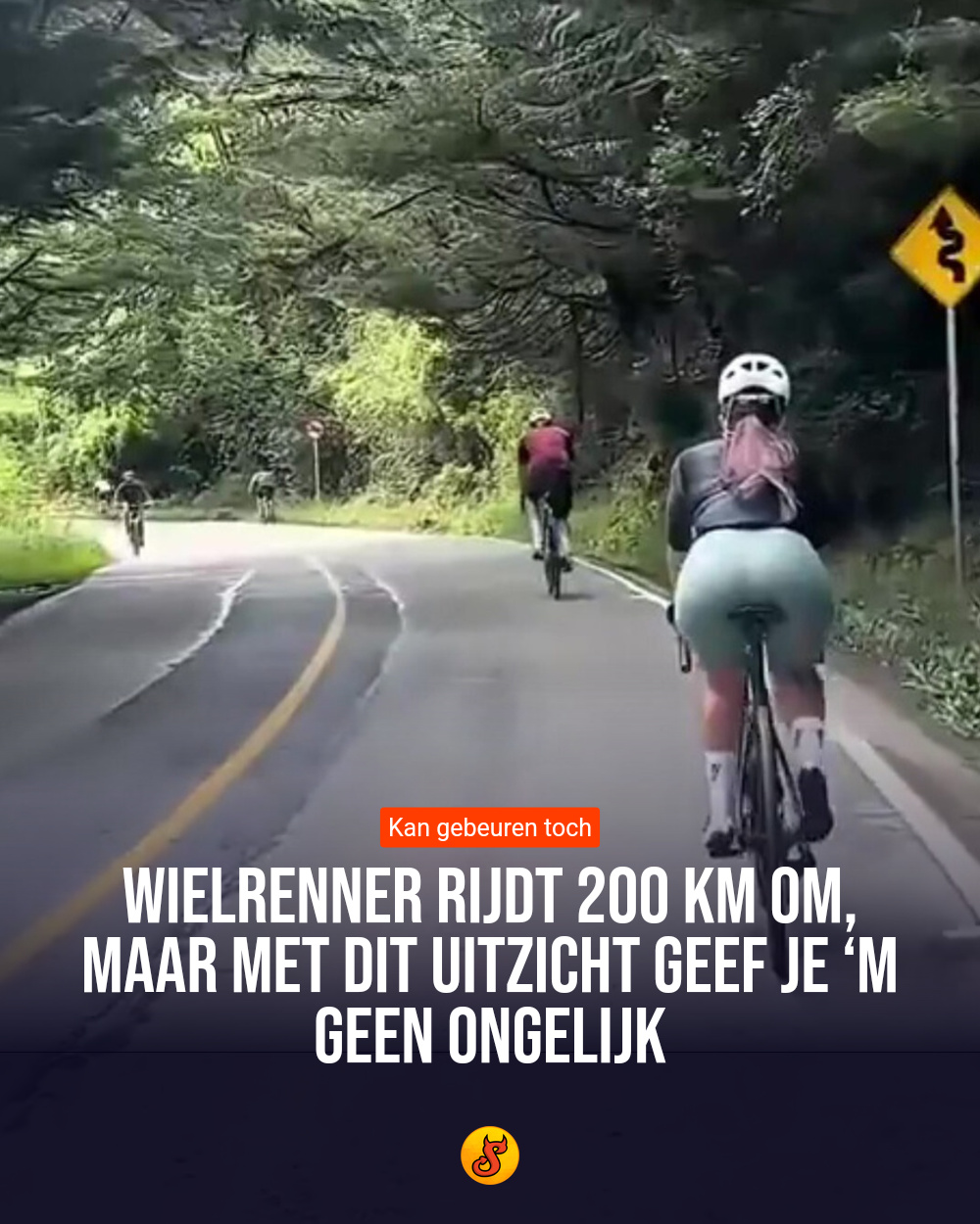 Wielrenner rijdt 200 km om, maar met dit uitzicht geef je ‘m geen ongelijk