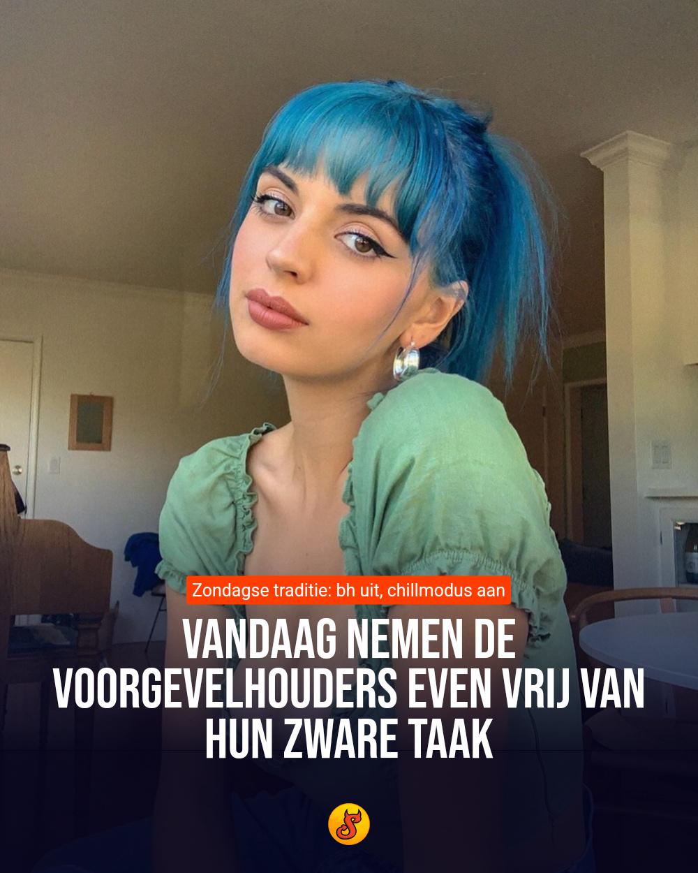 Vandaag nemen de voorgevelhouders even vrij van hun zware taak