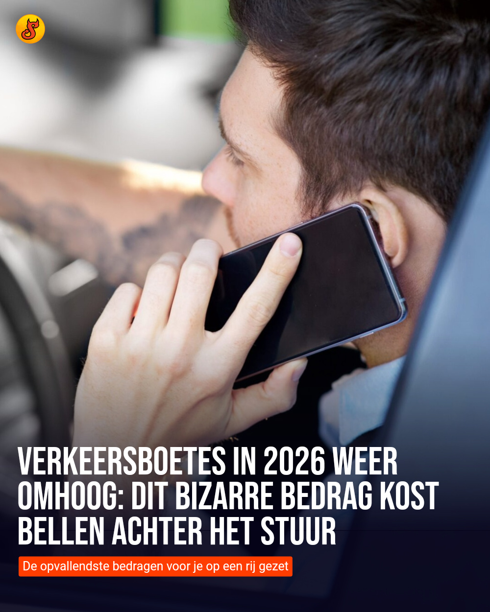 Verkeersboetes in 2026 weer omhoog: dit bizarre bedrag kost bellen achter het stuur