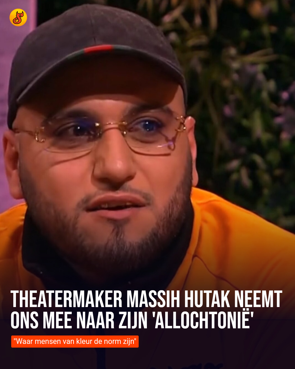 Theatermaker Massih Hutak neemt ons mee naar zijn 'Allochtonië'