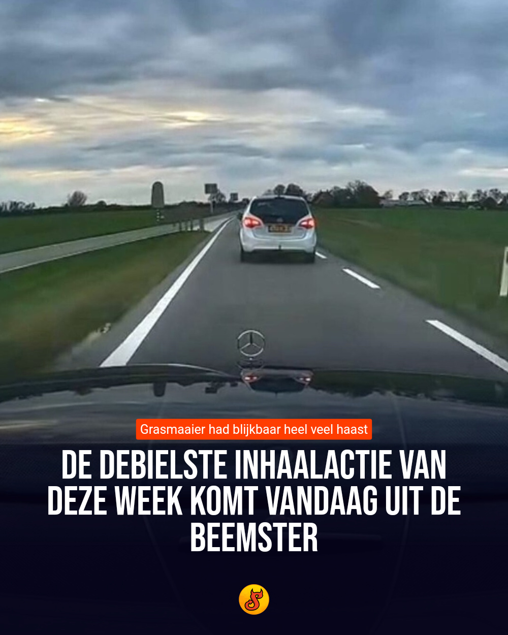 De debielste inhaalactie van deze week komt vandaag uit de Beemster