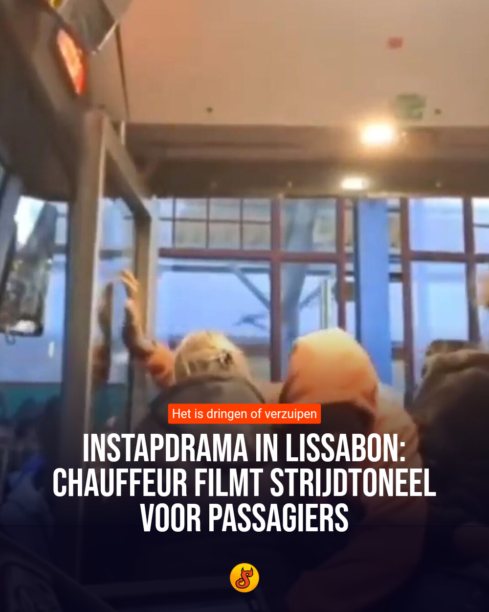 Instapdrama in Lissabon: Chauffeur filmt strijdtoneel voor passagiers