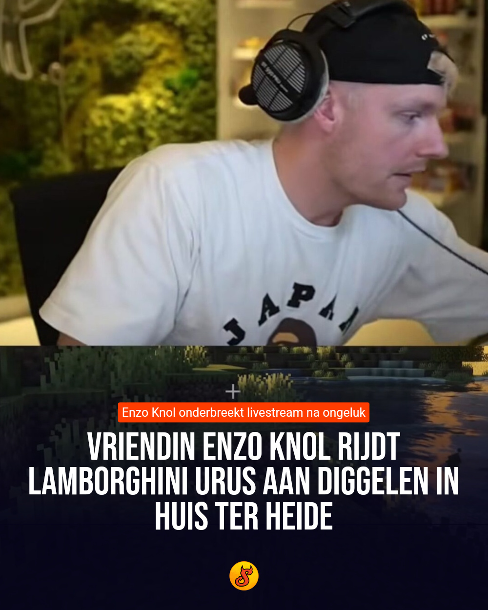 Vriendin Enzo Knol rijdt Lamborghini Urus aan diggelen in Huis ter Heide