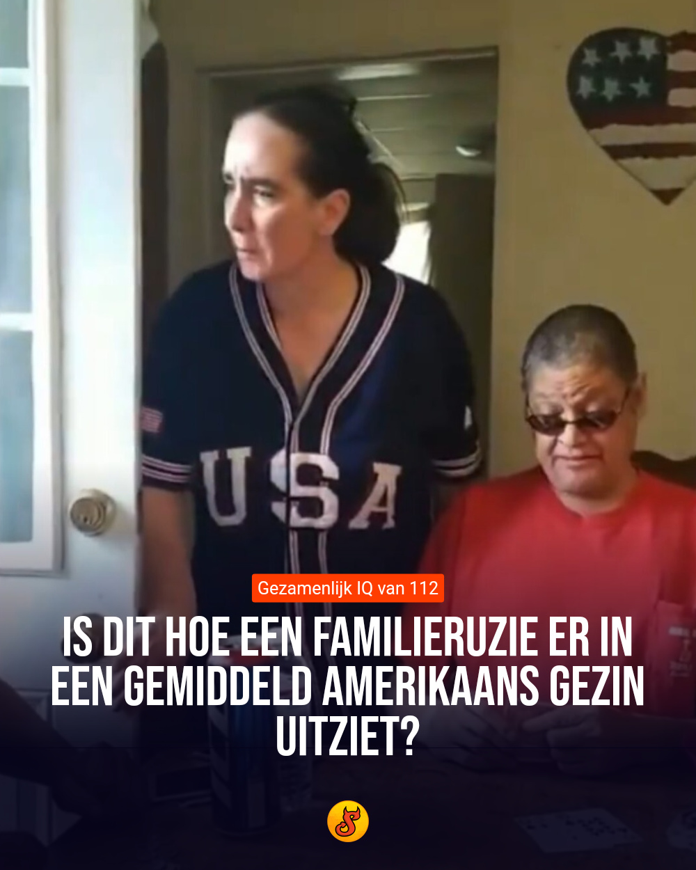 Is dit hoe een familieruzie er in een gemiddeld Amerikaans gezin uitziet?