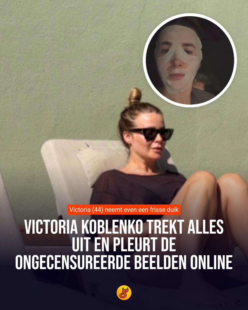 Victoria Koblenko trekt alles uit en pleurt de ongecensureerde beelden online