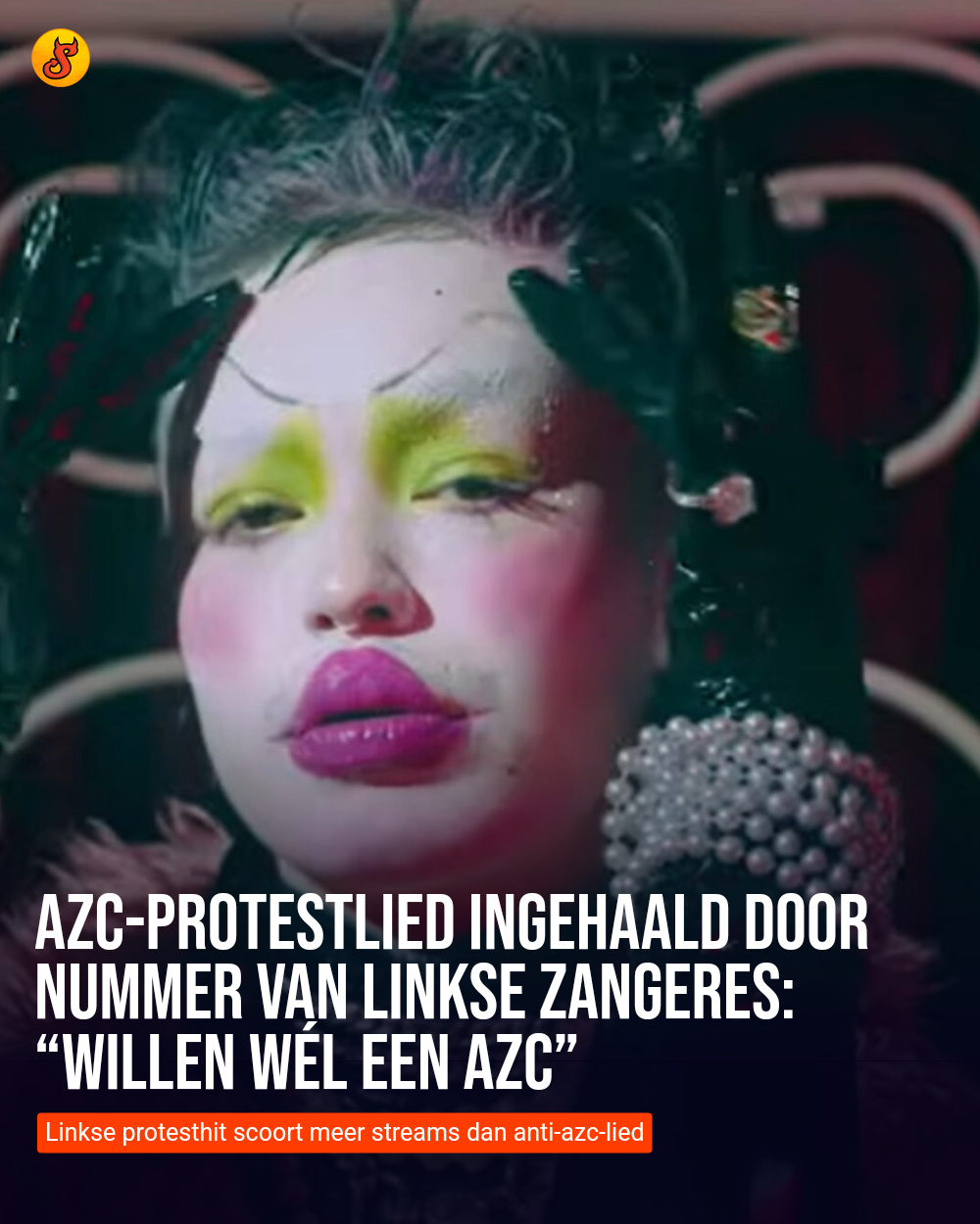 Azc-protestlied ingehaald door nummer van linkse zangeres: “Willen wél een azc”