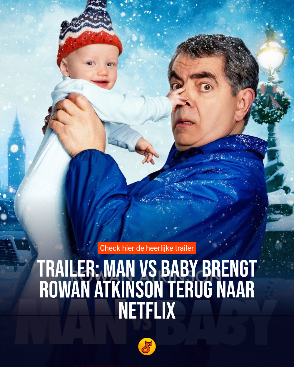 Trailer: Man Vs Baby brengt Rowan Atkinson terug naar Netflix