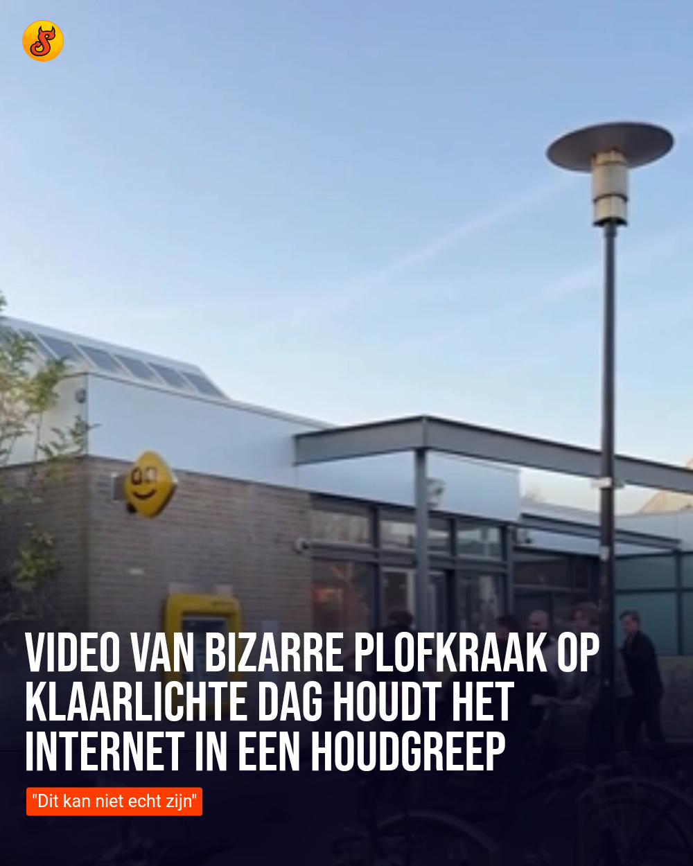 Video van bizarre plofkraak op klaarlichte dag houdt het internet in een houdgreep