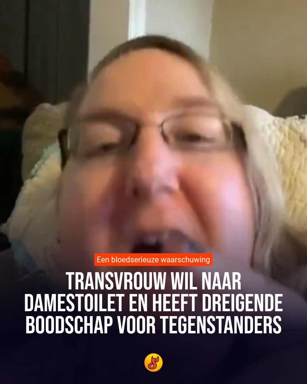 Transvrouw wil naar damestoilet en heeft dreigende boodschap voor tegenstanders