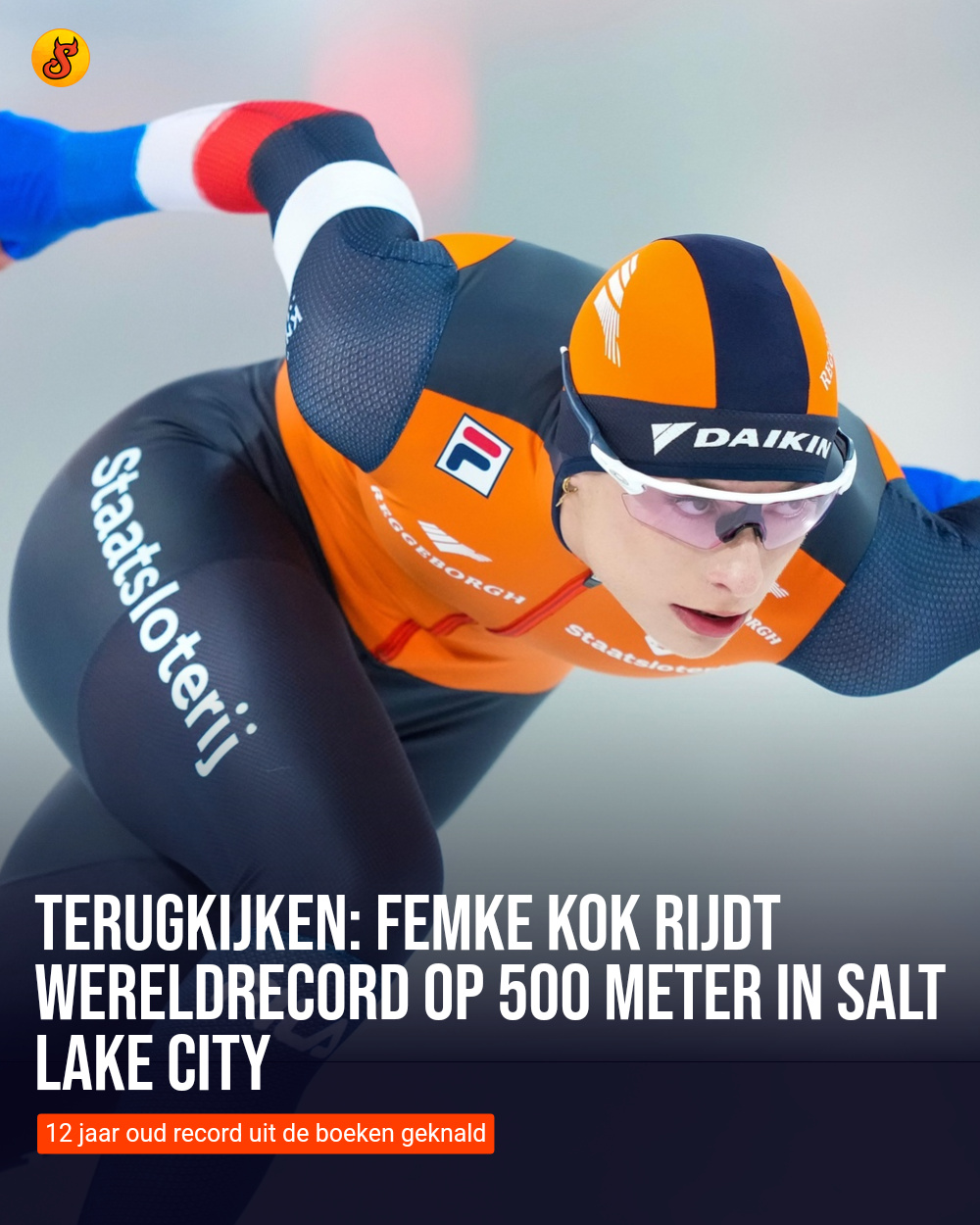 Terugkijken: Femke Kok rijdt wereldrecord op 500 meter in Salt Lake City