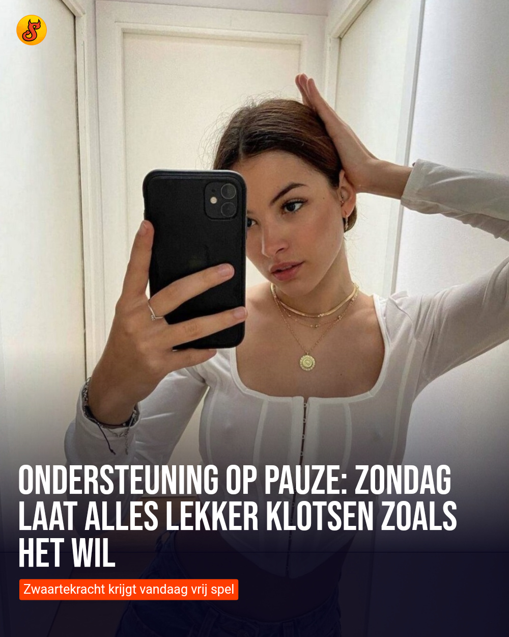Ondersteuning op pauze: Zondag laat alles lekker klotsen zoals het wil