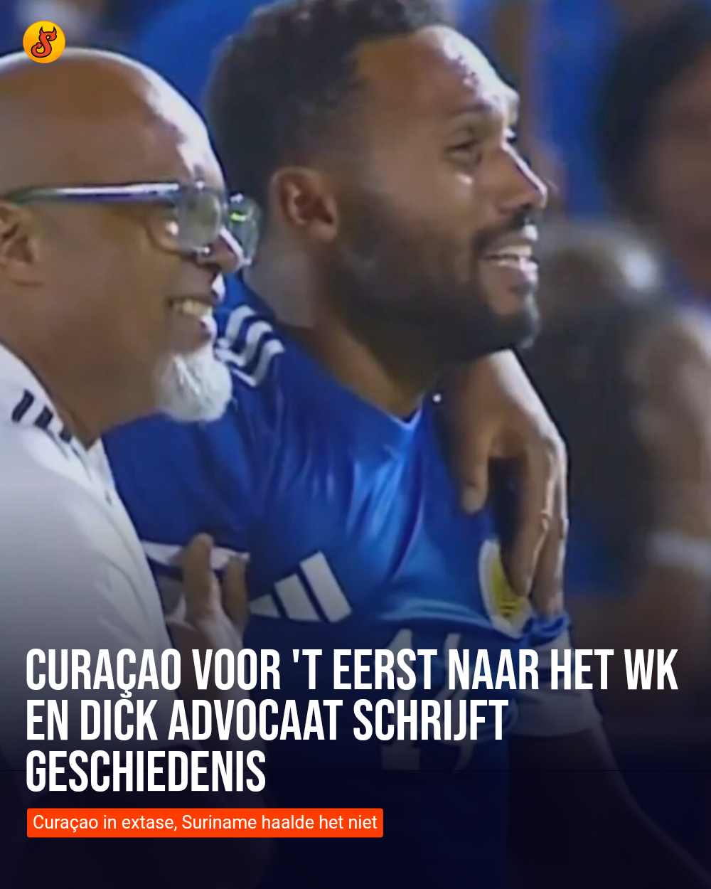 Curaçao voor 't eerst naar het WK en Dick Advocaat schrijft geschiedenis
