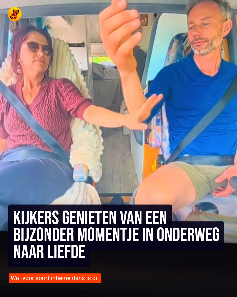Kijkers genieten van een bijzonder momentje in Onderweg naar liefde