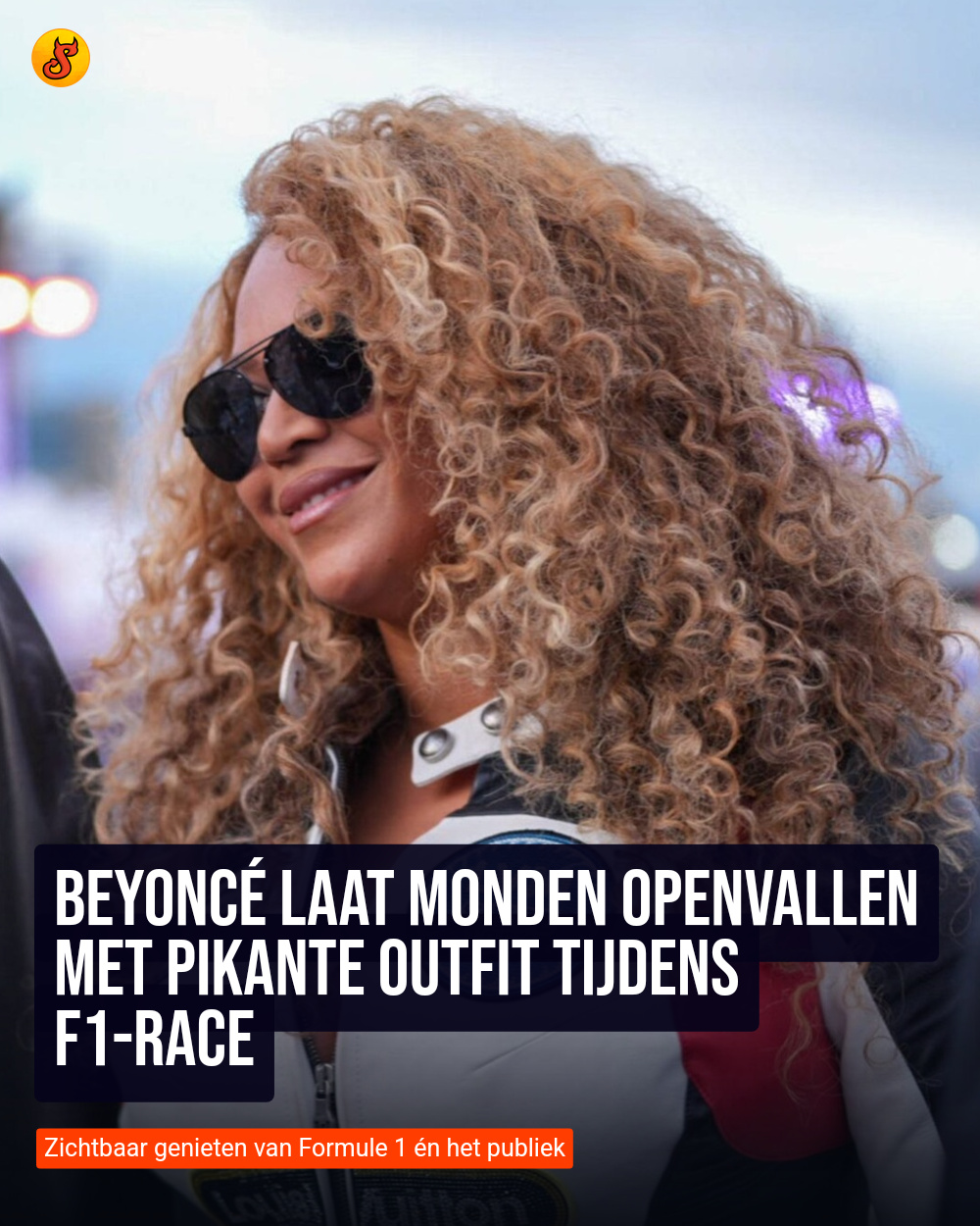 Beyoncé laat monden openvallen met pikante outfit tijdens F1-race
