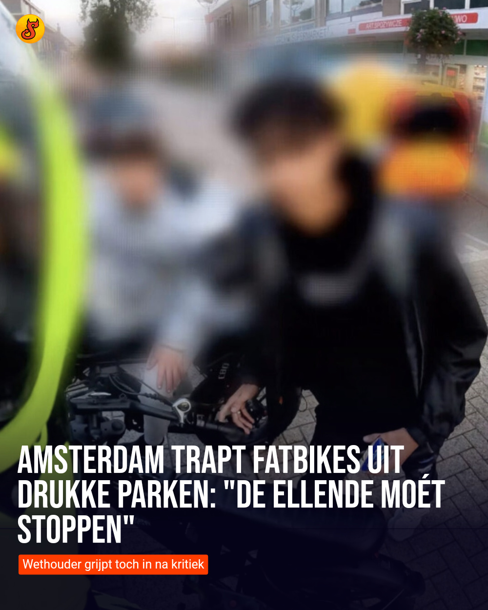 Amsterdam trapt fatbikes uit drukke parken: "De ellende moét stoppen"