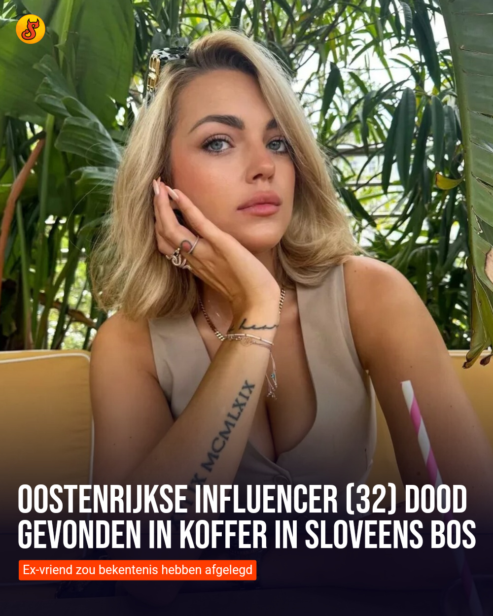 Oostenrijkse influencer (32) dood gevonden in koffer in Sloveens bos