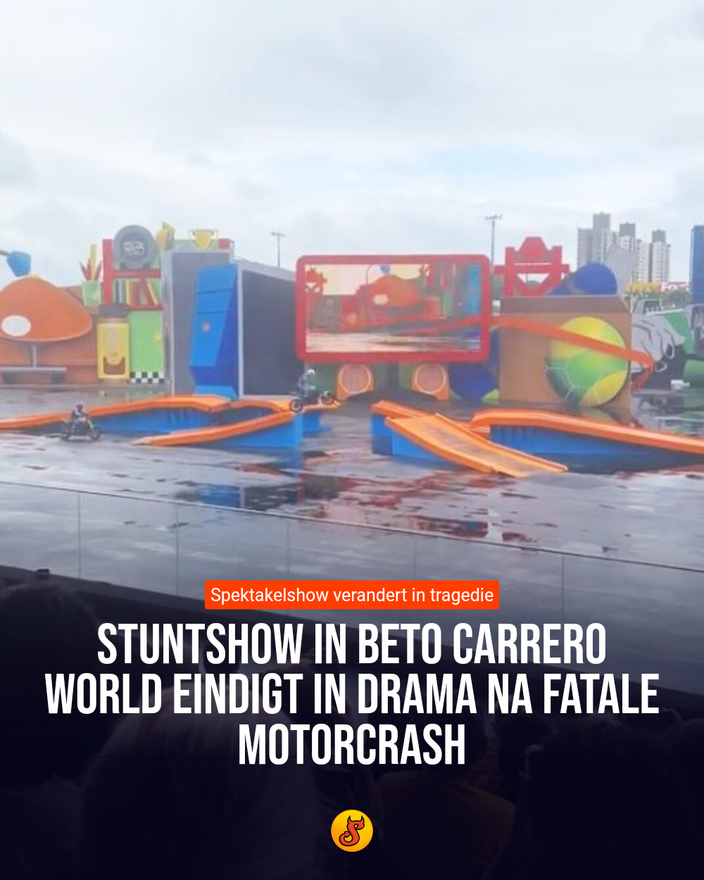 Stuntshow in Beto Carrero World eindigt in drama na fatale motorcrash