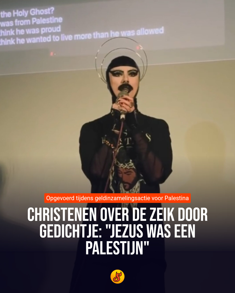 Christenen over de zeik door gedichtje: "Jezus was een Palestijn"
