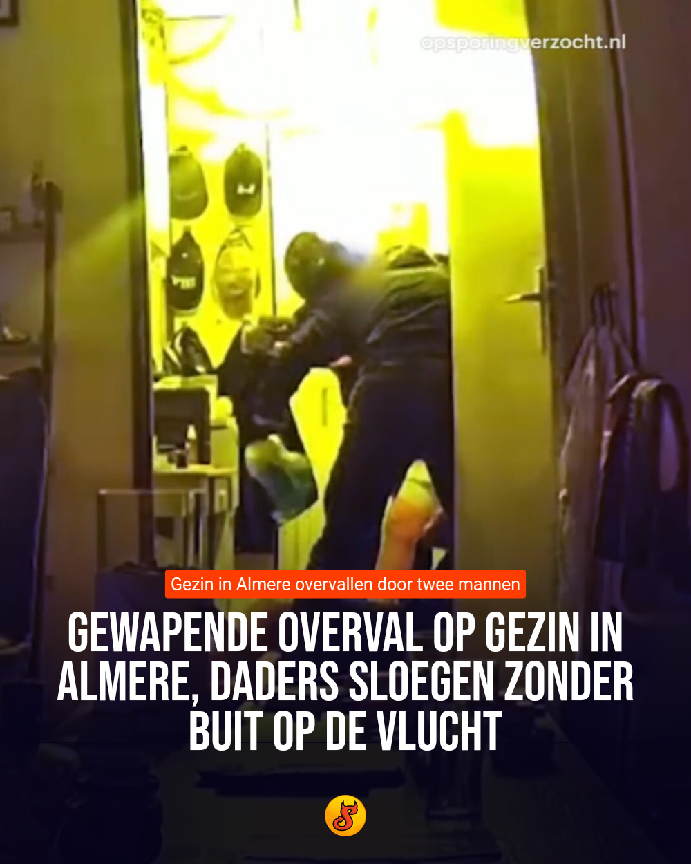 Gewapende overval op gezin in Almere, daders sloegen zonder buit op de vlucht
