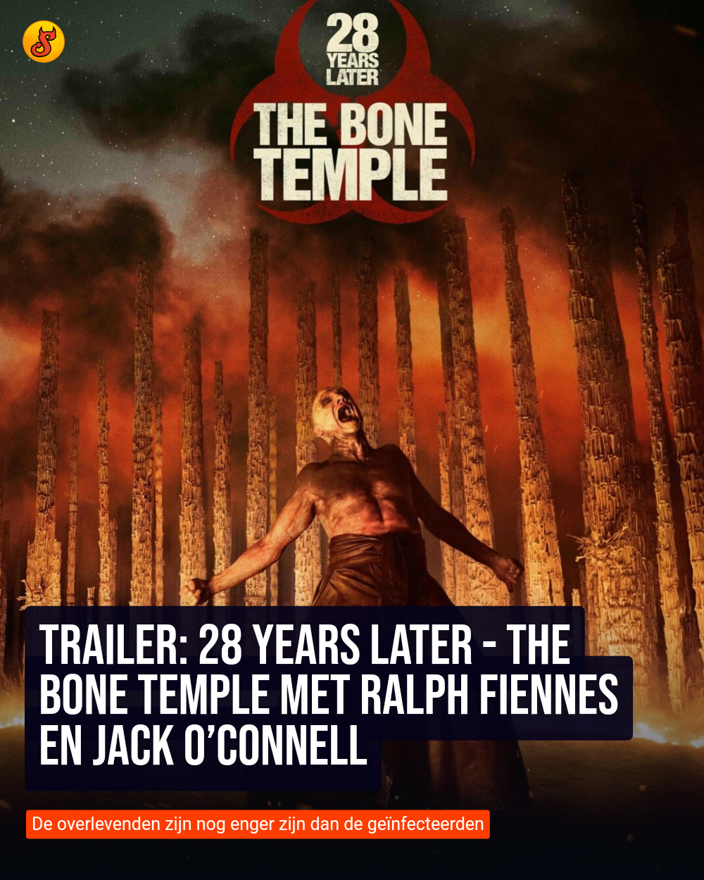 Trailer: 28 Years Later - The Bone Temple met Ralph Fiennes en Jack O’Connell