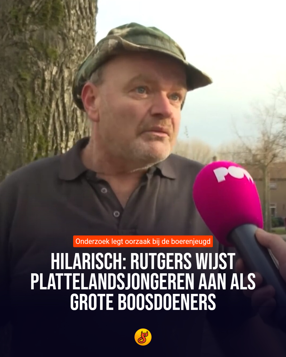 Hilarisch: Rutgers wijst plattelandsjongeren aan als grote boosdoeners